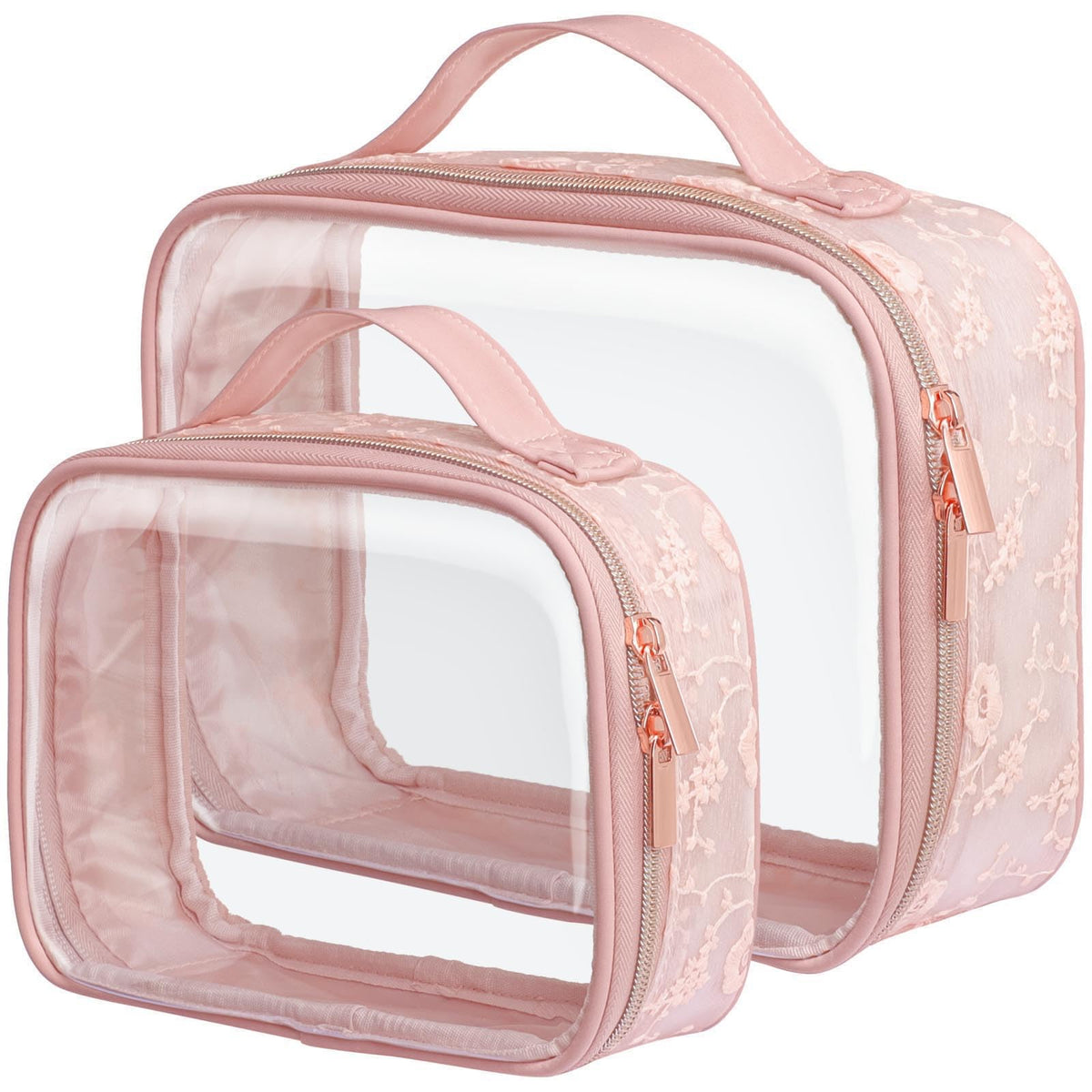 PACKISM Clear Makeup Bag Foldable - TSA Approved Toiletry Bag for Travel