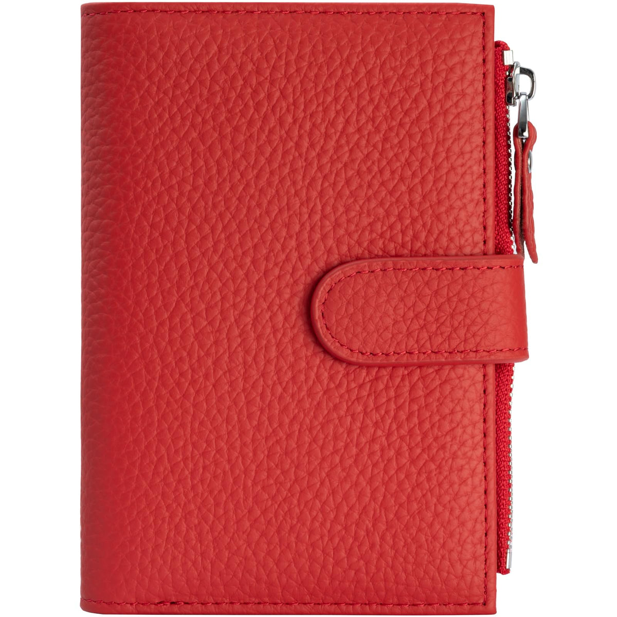 Passport wallet and Card Slot Combo RFID Blocking Leather Travel Passport Wallet for Men and Women with Zippered Coins Pocket Passport holder, Deep Green