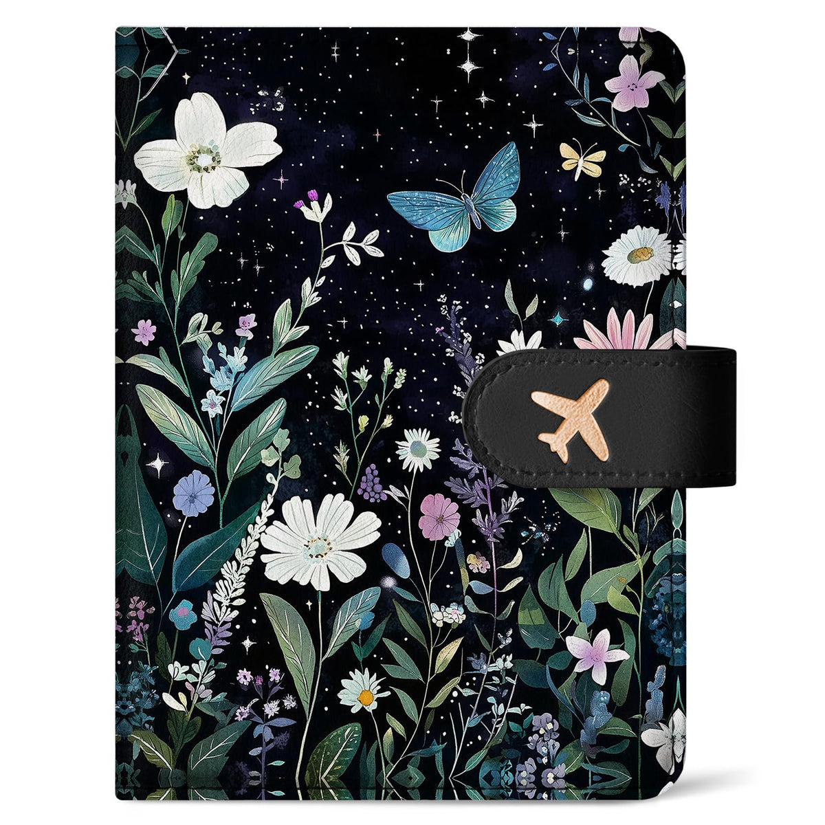 Passport Holder for Travel, RFID Blocking Wallet with Magnetic Closure