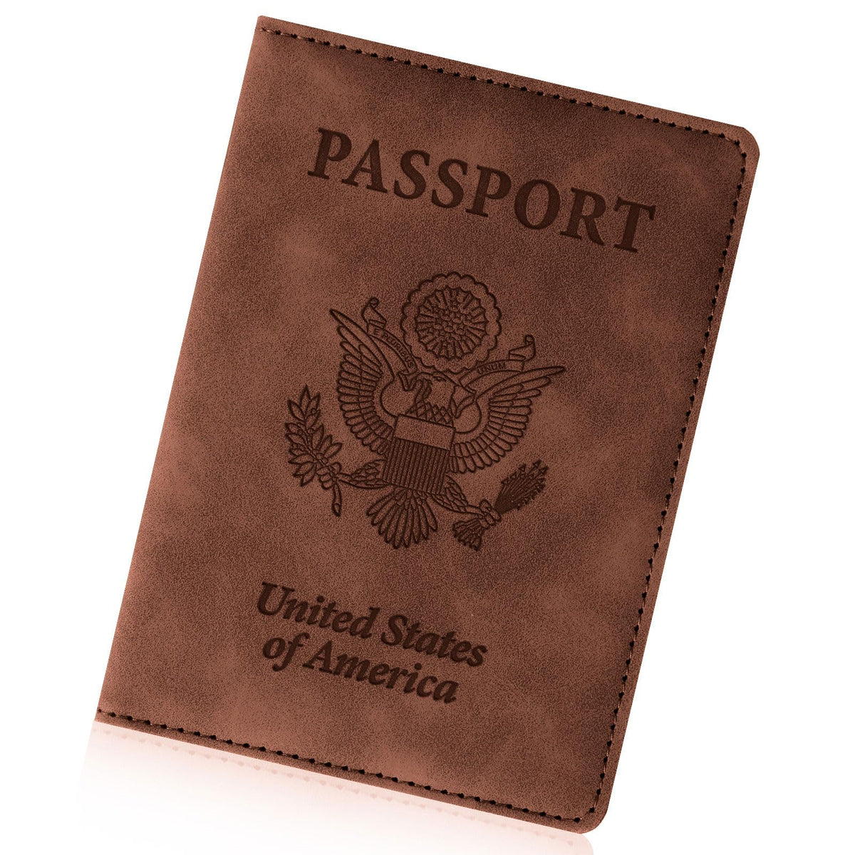 Passport Holder for Travel Essentials, RFID Blocking Passport Cover Wallet Card Case for Women and Men, PU Leather, Black