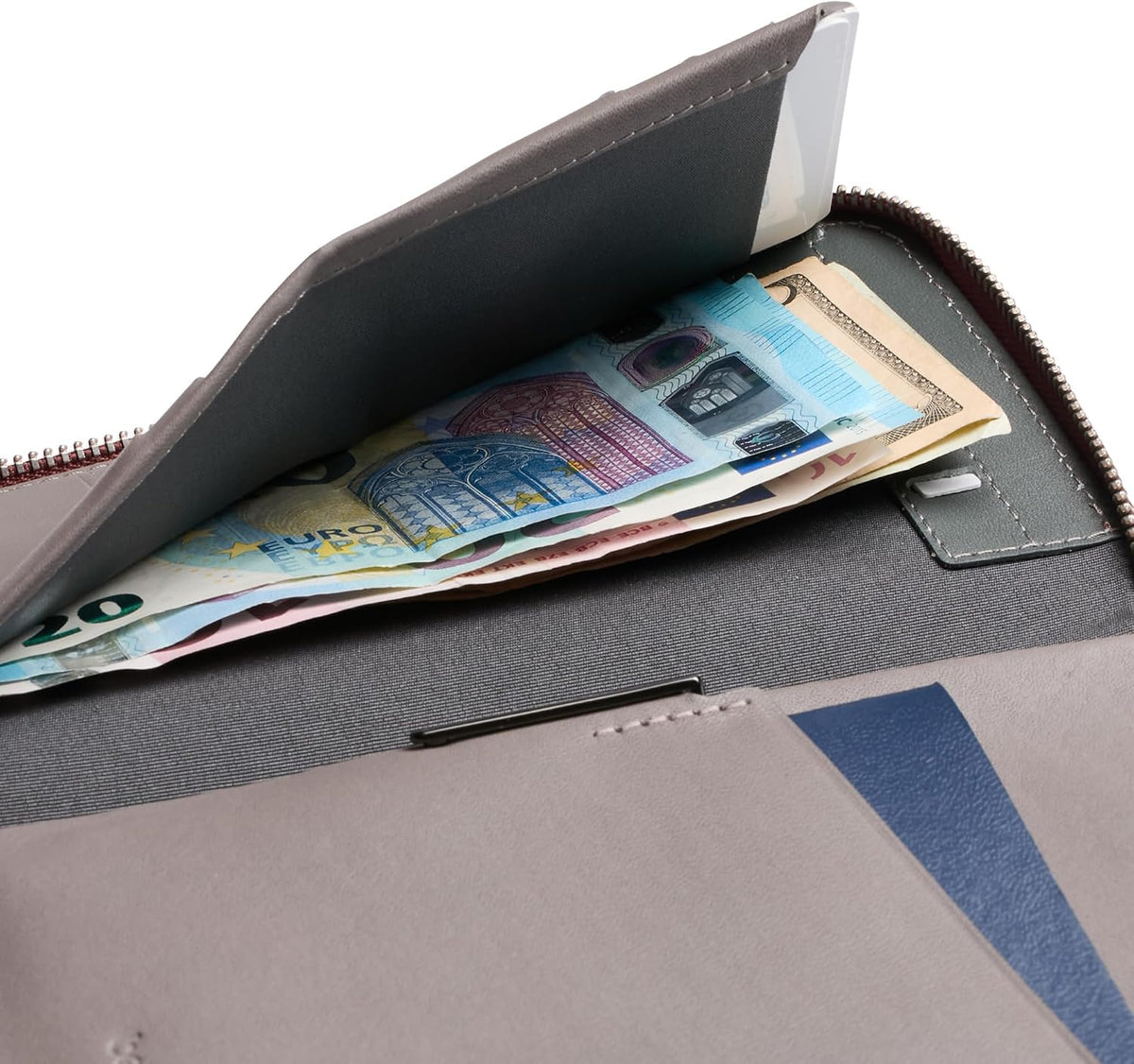 Bellroy Travel Folio, Leather Passport Wallet - Sienna