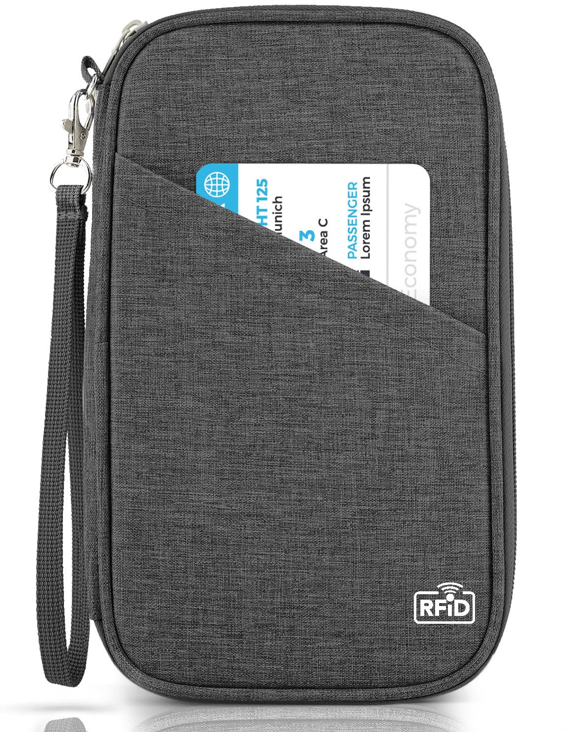 TOPBAG Passport Holder Family, Women Rfid Blocking Passport Wallet, Travel Document Organizer for Premium Wallets, Waterproof Passport Holders Bag for Women & Men Traveling, Credit Cards Case