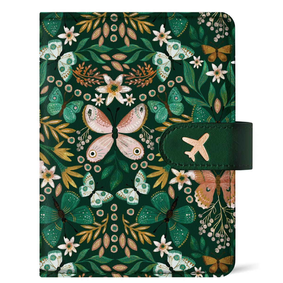 Passport Holder for Travel, RFID Blocking Wallet with Magnetic Closure