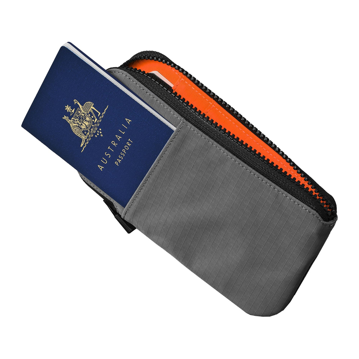 ALPAKA Zip Travel Wallet RFID Blocking Passport Holder Green