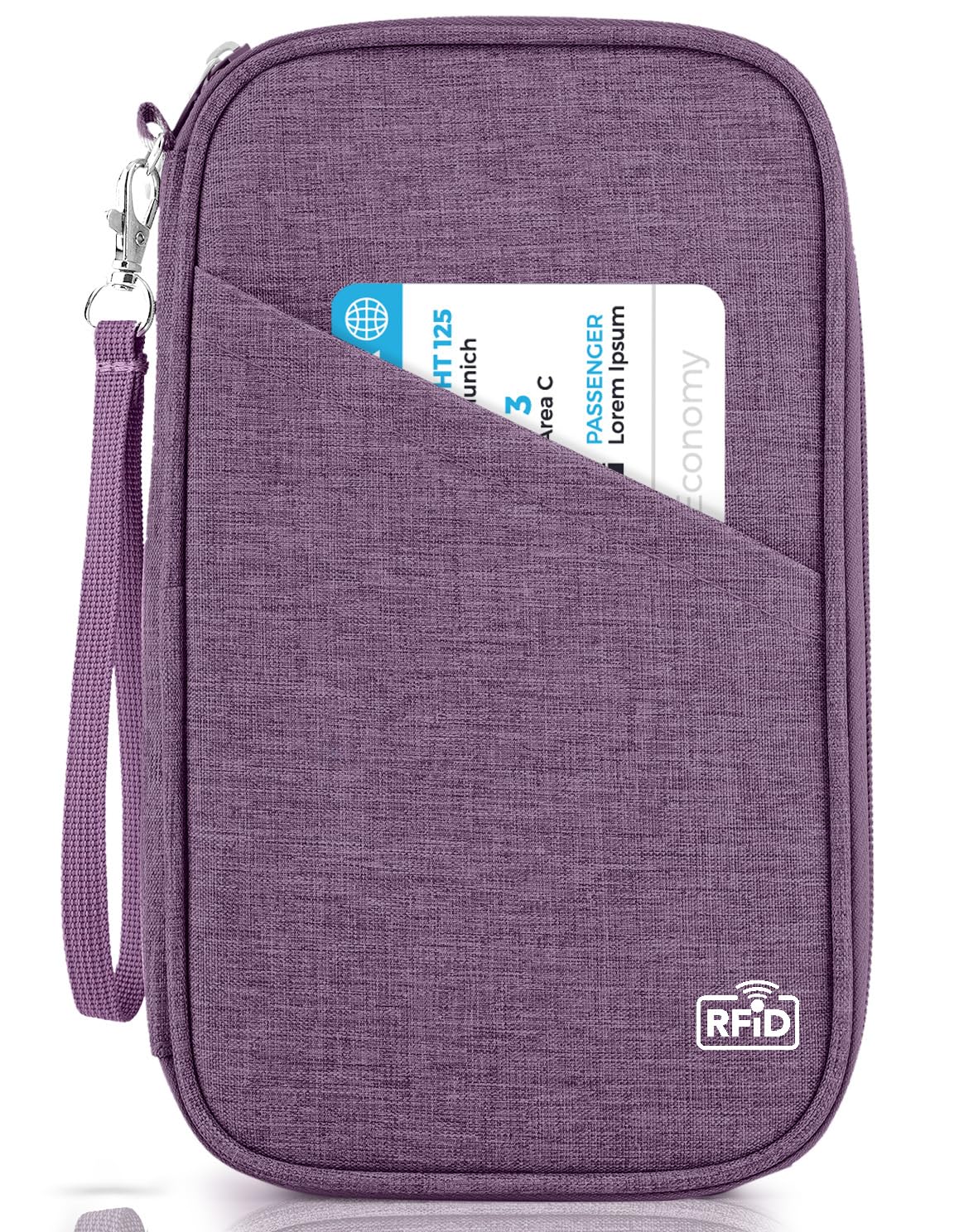 TOPBAG Passport Holder Family, Women Rfid Blocking Passport Wallet, Travel Document Organizer for Premium Wallets, Waterproof Passport Holders Bag for Women & Men Traveling, Credit Cards Case