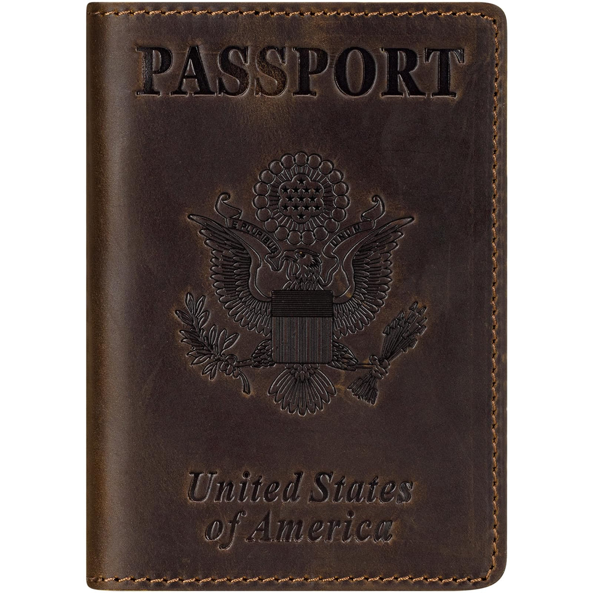 BIAOTIE Premium Leather Passport Holder Covers, Rfid Travel Wallet Passport Document Holder, Travel Essentials Wallet Cover Case for Men and Women (Black)
