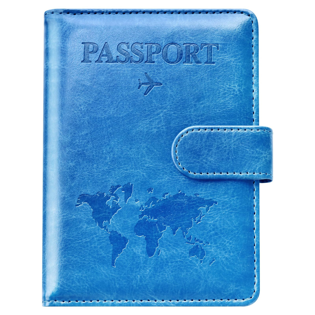 Eoehro Passport Holder for Travel Essentials, Passport Wallet Cover Case for Travel Must Haves Accessories,Passport Book Holders for Women and Men(red)