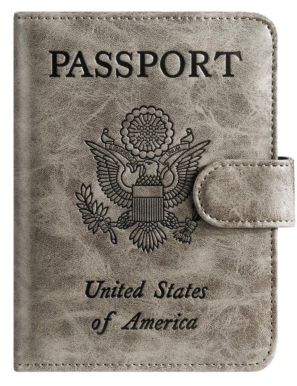 Passport Holder Cover Wallet RFID Blocking, Travel Essentials