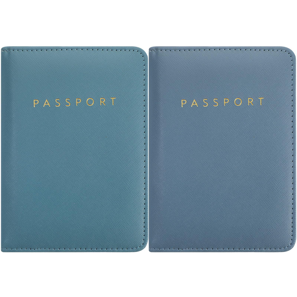 Frienda 2 Pcs Passport Holder Covers Waterproof Leather