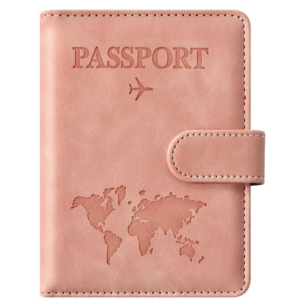 Eoehro Passport Holder for Travel Essentials, Passport Wallet Cover Case for Travel Must Haves Accessories,Passport Book Holders for Women and Men(Light Purple)