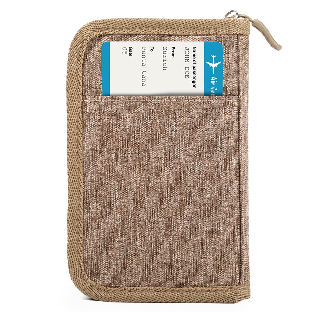 TOPBAG Passport Holder Family, Women Rfid Blocking Passport Wallet, Travel Document Organizer for Premium Wallets, Waterproof Passport Holders Bag for Women & Men Traveling, Credit Cards Case