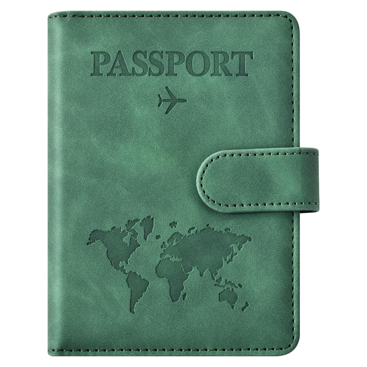 Eoehro Passport Holder for Travel Essentials, Passport Wallet Cover Case for Travel Must Haves Accessories,Passport Book Holders for Women and Men(red)