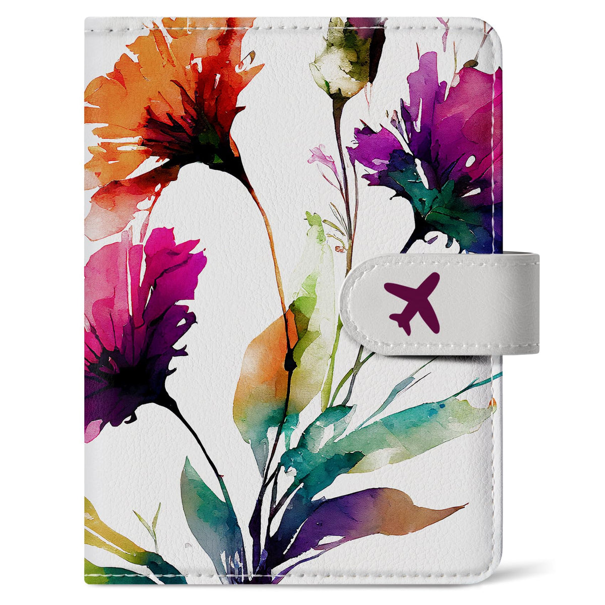 Passport Holder for Travel, RFID Blocking Wallet with Magnetic Closure