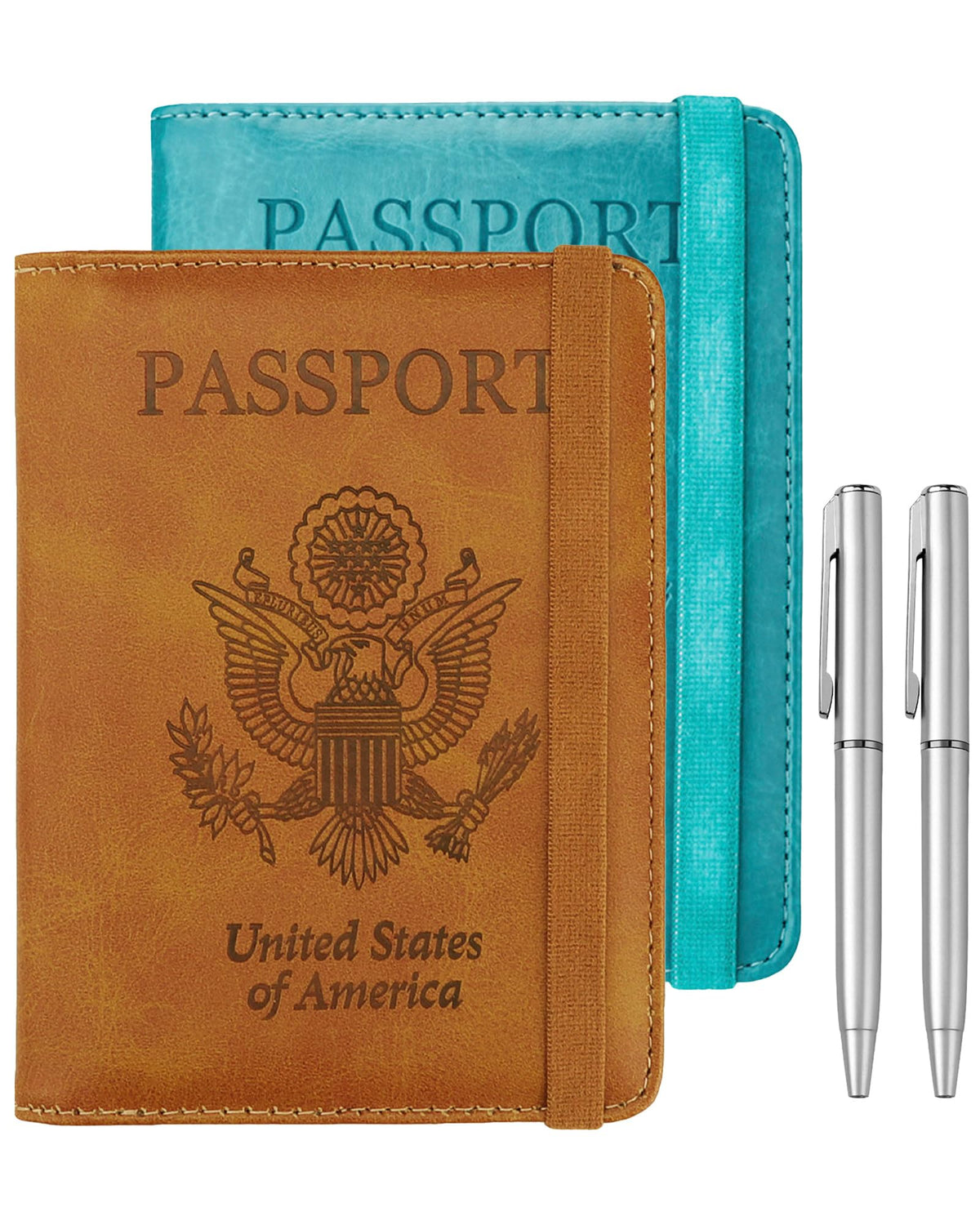 WALNEW Passport Holder for Travel, RFID Blocking Passport Wallet & Cover