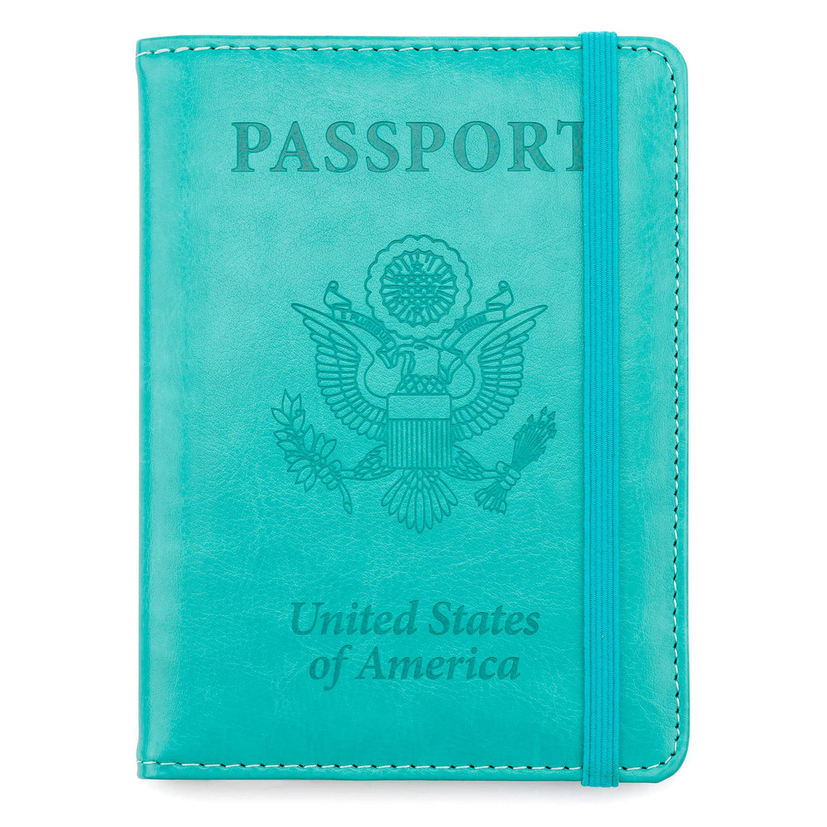 Passport Holder for Travel, Leather Passport Cover Wallet Case RFID Blocking Passport Book Holders for Travel Women Men Family Travels Must Haves Essentials, Purple