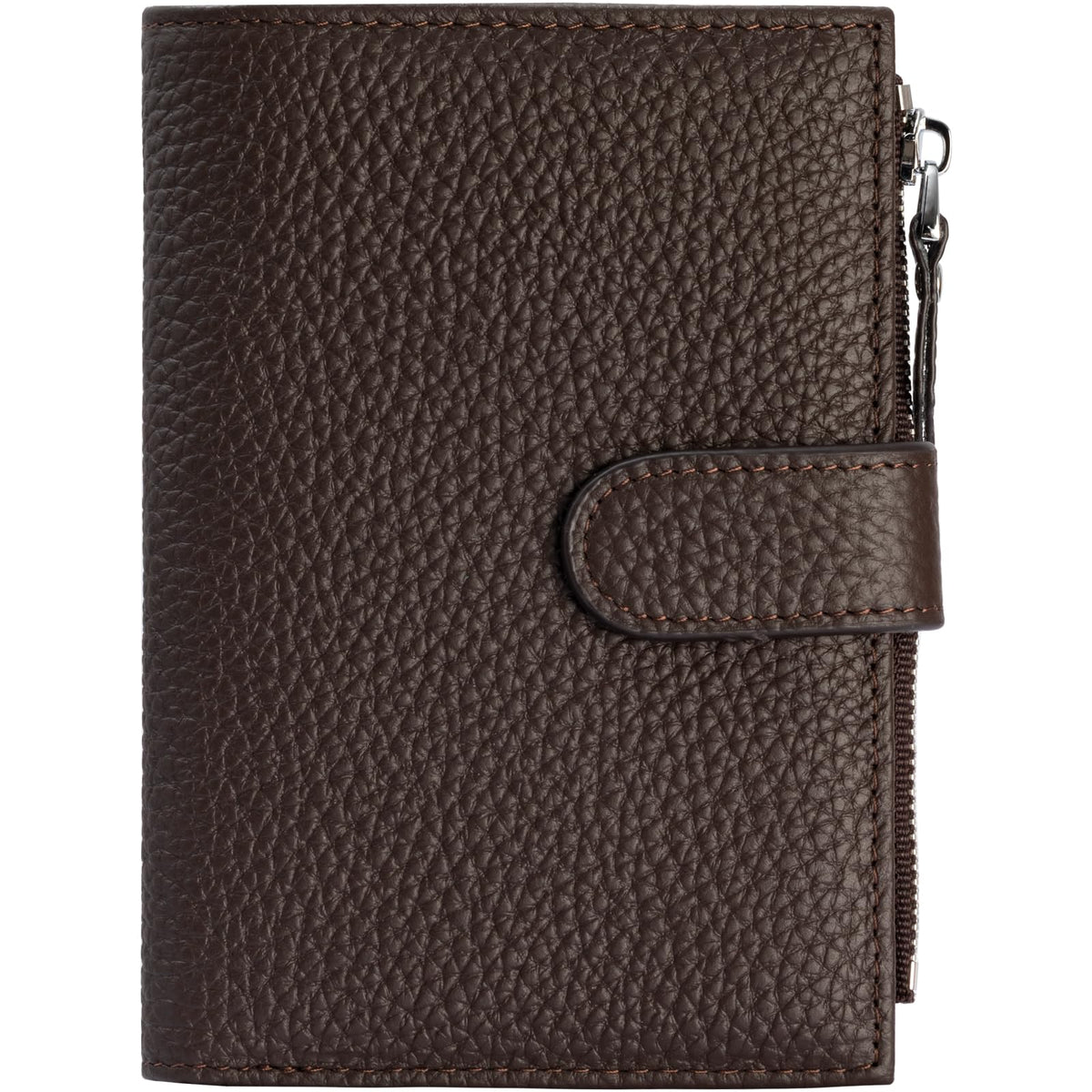 Passport wallet and Card Slot Combo RFID Blocking Leather Travel Passport Wallet for Men and Women with Zippered Coins Pocket Passport holder, Deep Green
