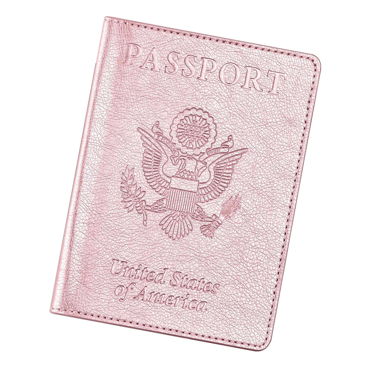 2 Pack Passport Cover With Card Slots RFID Blocking-White&Black