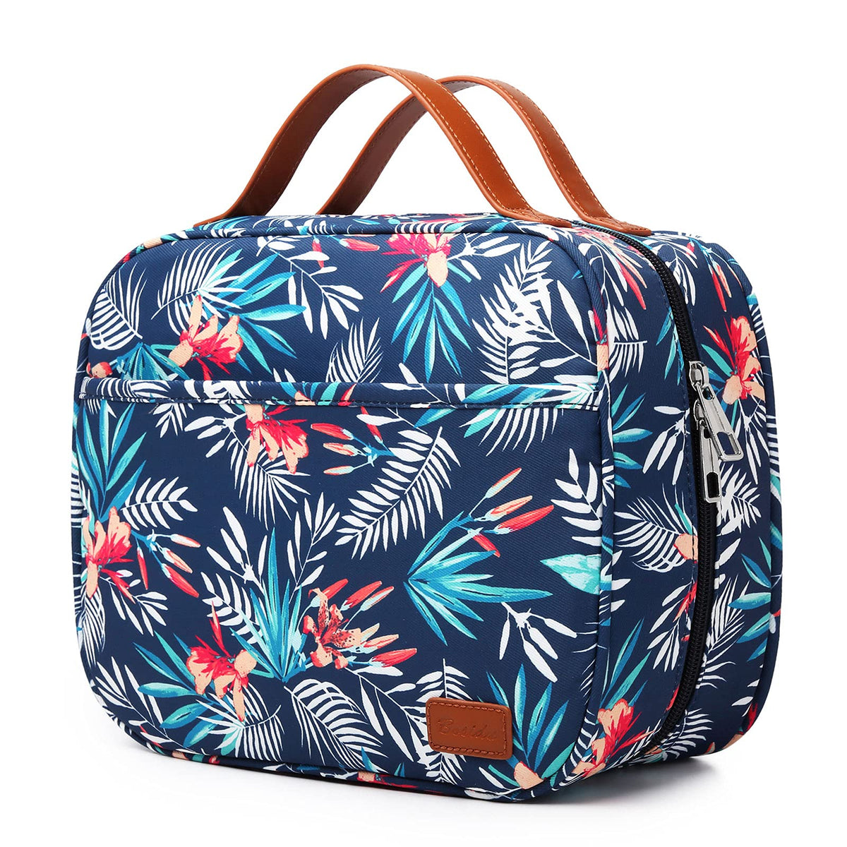 Bosidu Hanging Travel Toiletry Bag,Large Capacity Cosmetic Travel Toiletry Organizer for Women with 4 Compartments & 1 Sturdy Hook,Perfect for Travel/Daily Use/Christmas