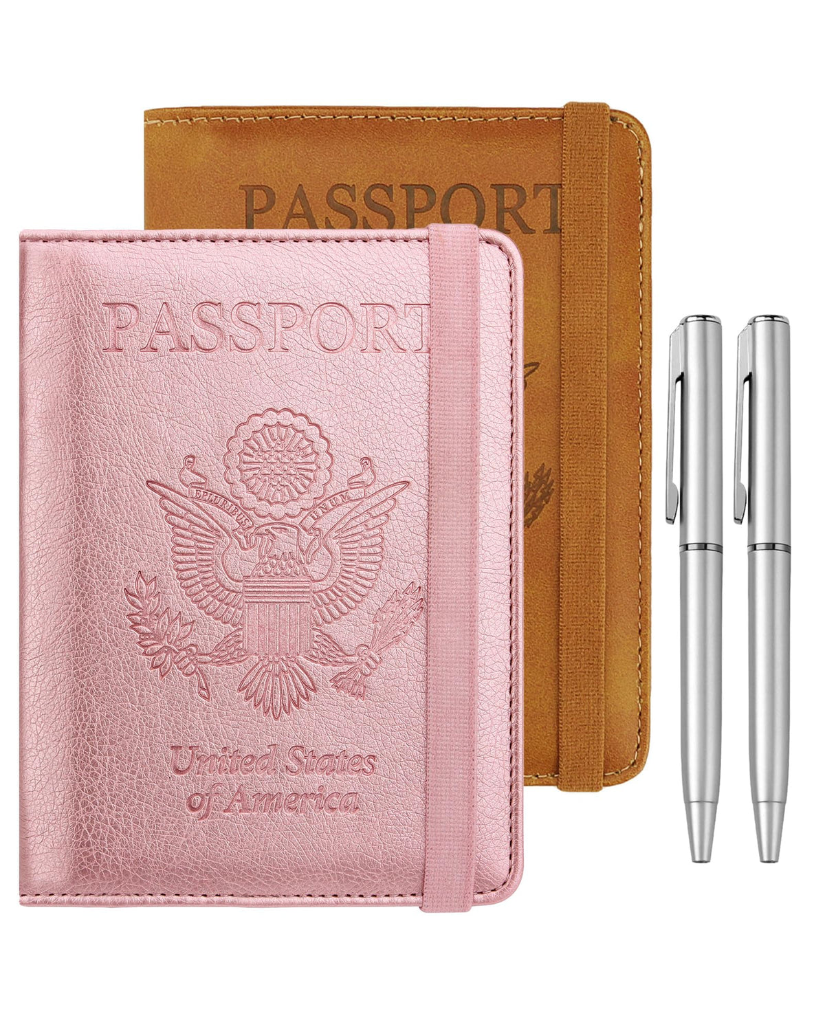 WALNEW Passport Holder for Travel, RFID Blocking Passport Wallet & Cover
