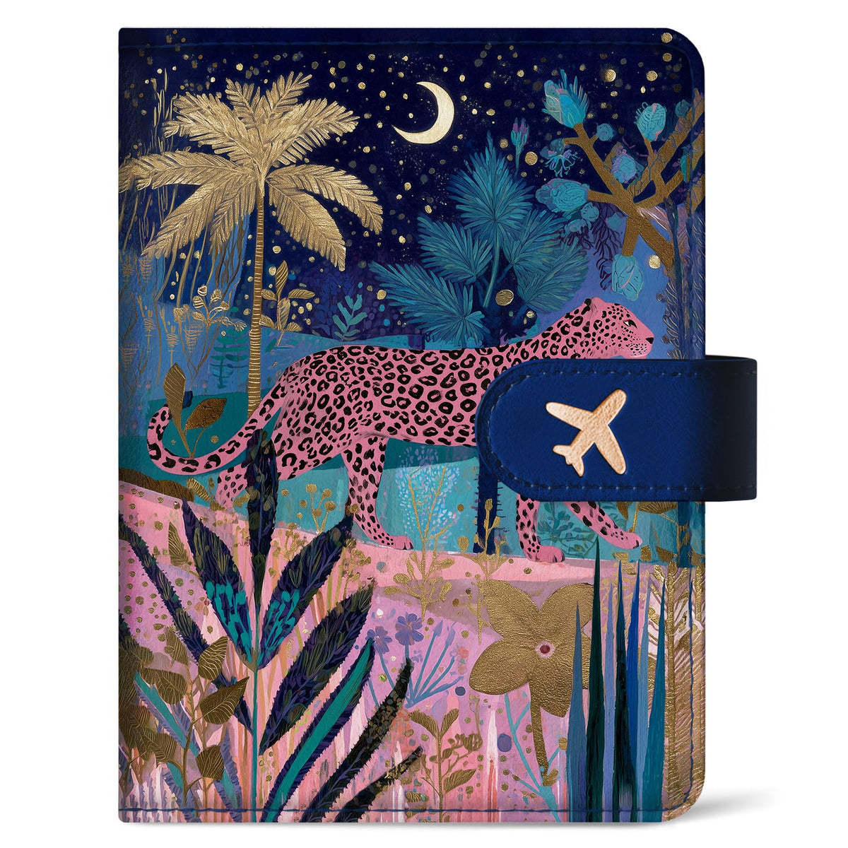 Passport Holder for Travel, RFID Blocking Wallet with Magnetic Closure