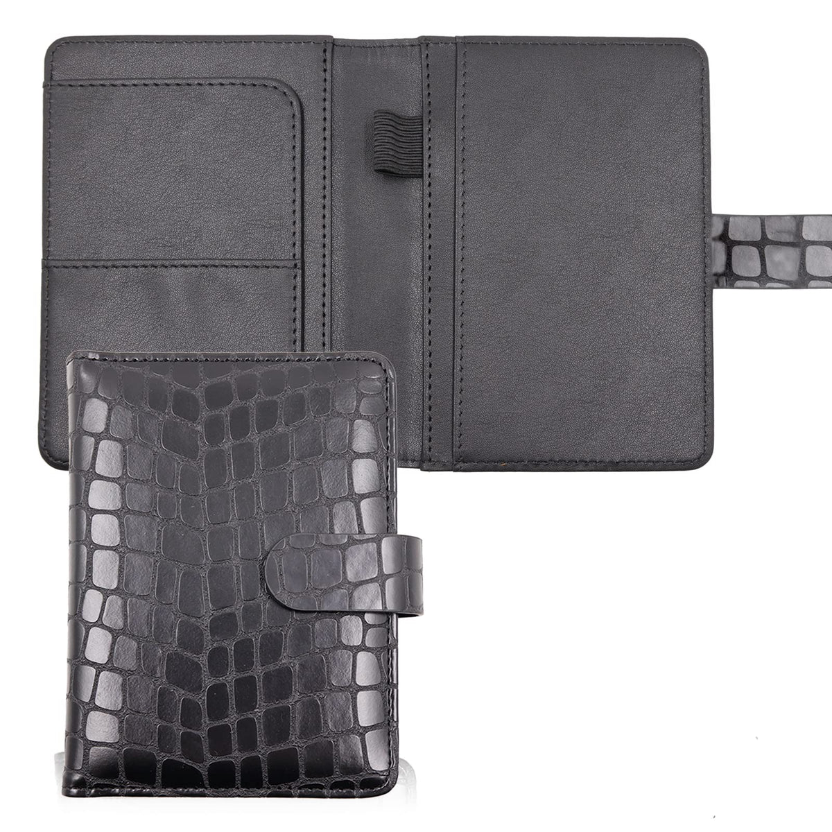 Melsbrinna Premium Leather Passport Holder Covers Case, Waterproof Rfid Blocking Travel Wallet Passport Holder with Pen Holder, Cute Passport Book for Women/Men