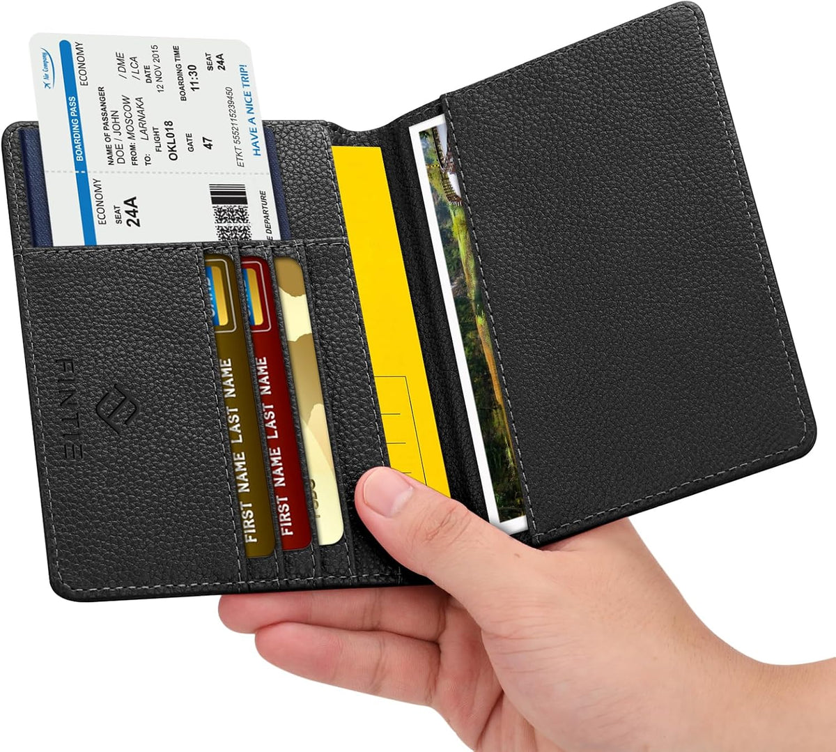 FINTIE Passport Holder, Slim Travel Wallet RFID Blocking Card Case Cover