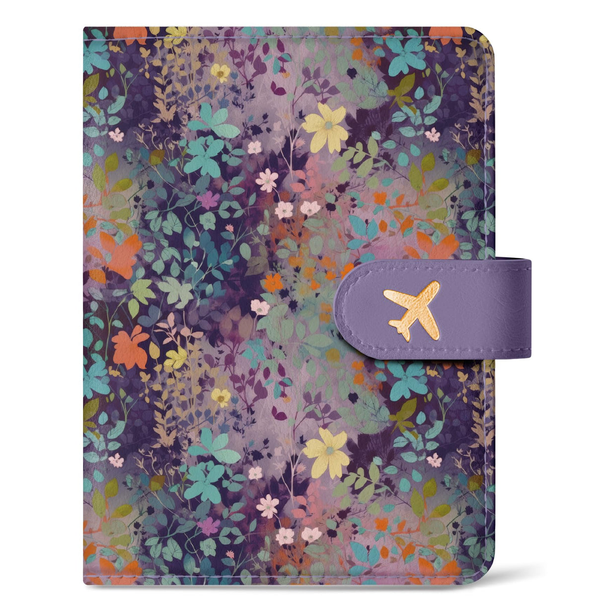 Passport Holder for Travel, RFID Blocking Wallet with Magnetic Closure