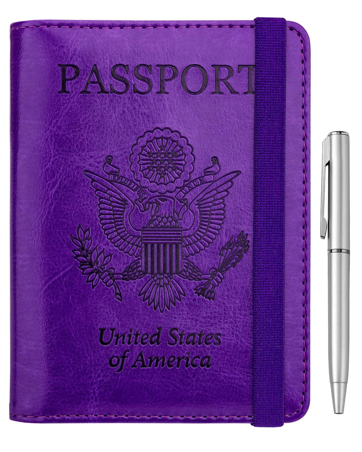 WALNEW Passport Holder for Travel, RFID Blocking Passport Wallet & Cover