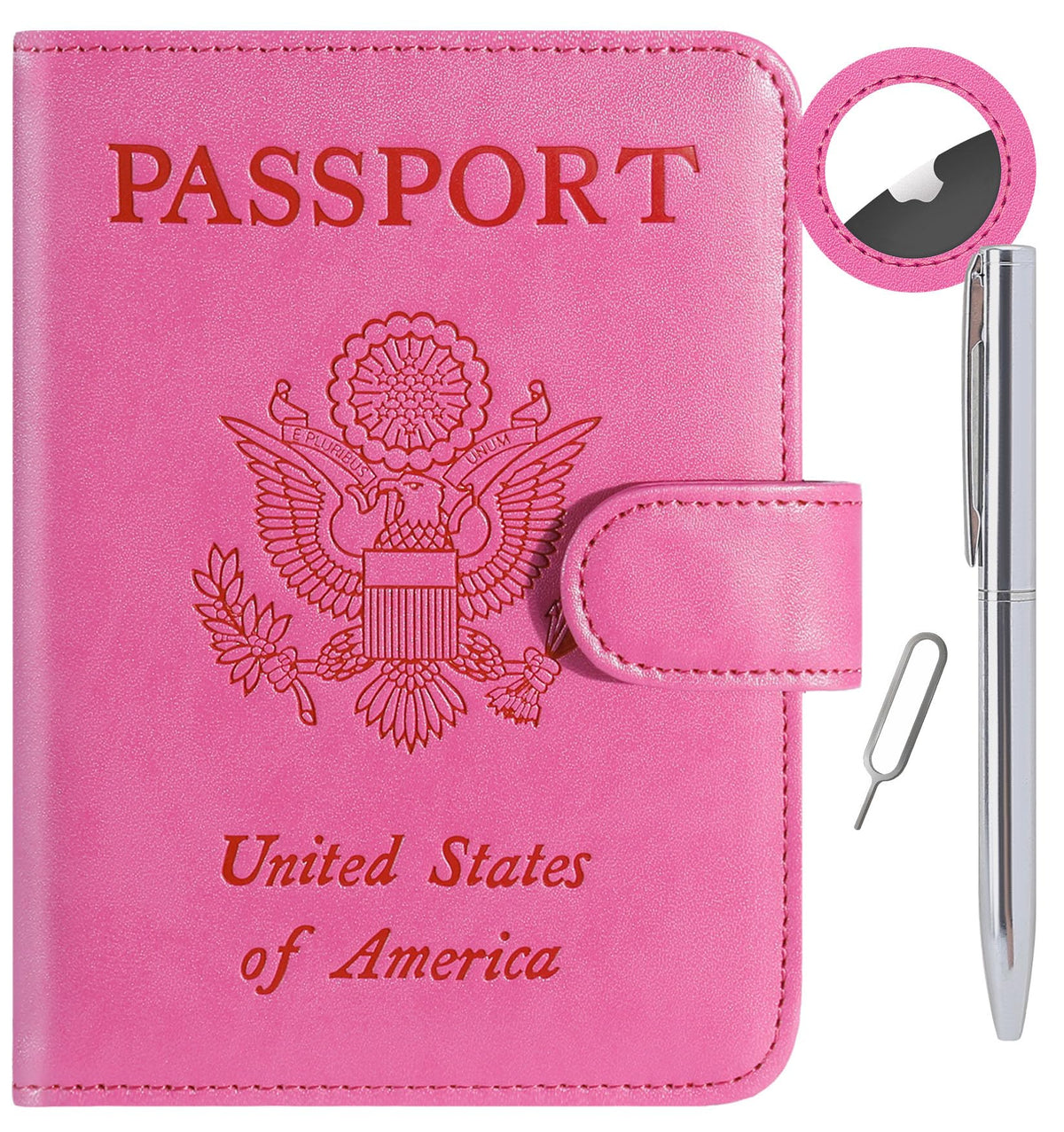 Passport Holder Cover Wallet RFID Blocking, Travel Essentials