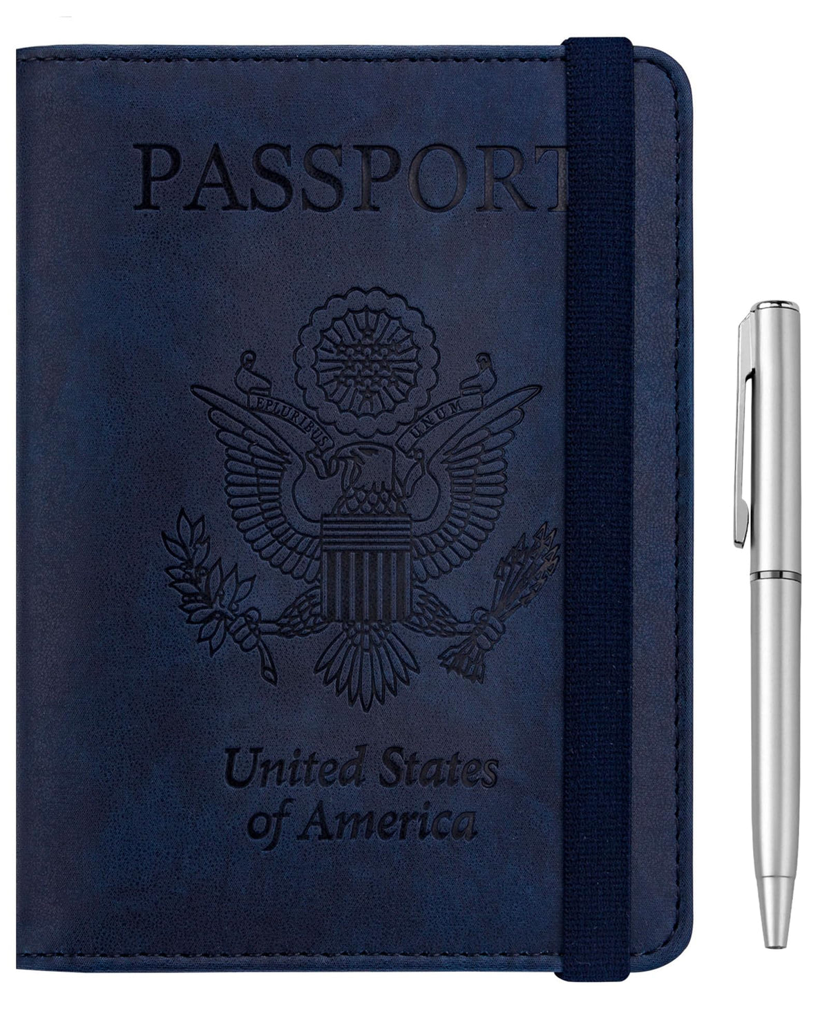 WALNEW Passport Holder for Travel, RFID Blocking Passport Wallet & Cover