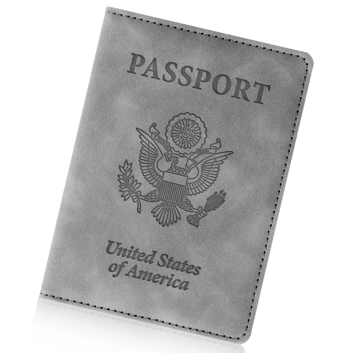 Passport Holder for Travel Essentials, RFID Blocking Passport Cover Wallet Card Case for Women and Men, PU Leather, Black