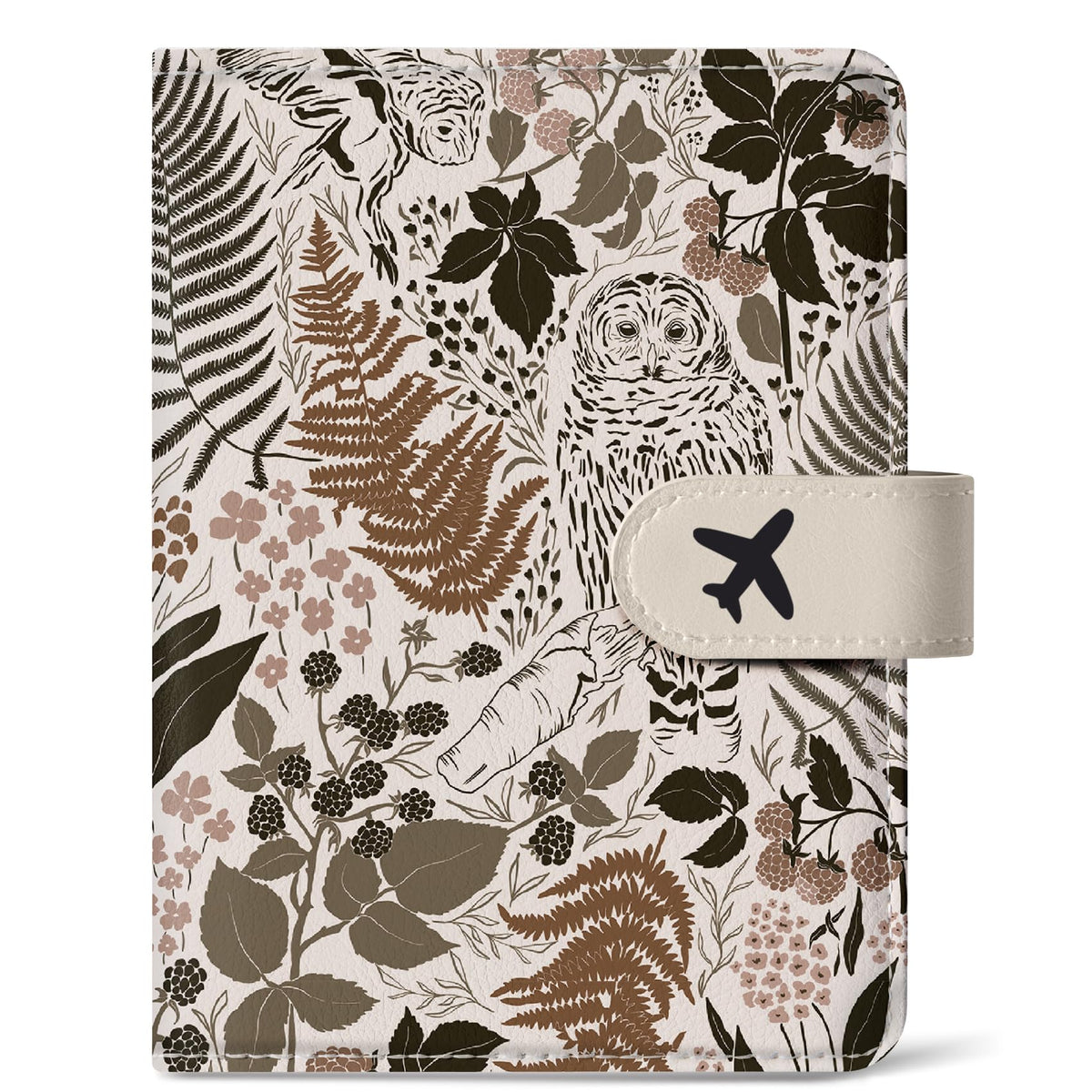 Passport Holder for Travel, RFID Blocking Wallet with Magnetic Closure