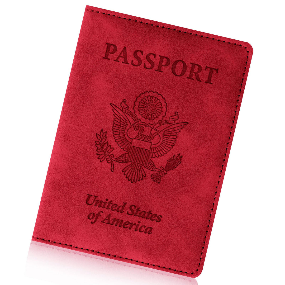 Passport Holder for Travel Essentials, RFID Blocking Passport Cover Wallet Card Case for Women and Men, PU Leather, Black