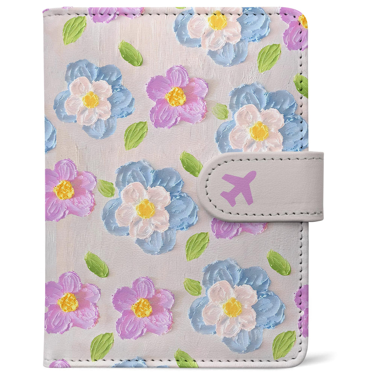 Passport Holder, Cute Travel Wallet Cover with RFID Blocking,Strawberry
