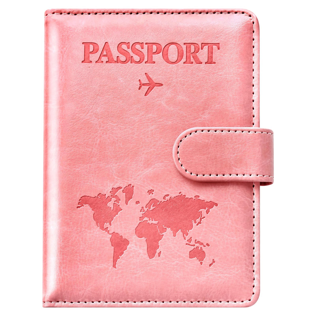 Eoehro Passport Holder for Travel Essentials, Passport Wallet Cover Case for Travel Must Haves Accessories,Passport Book Holders for Women and Men(dark blue)