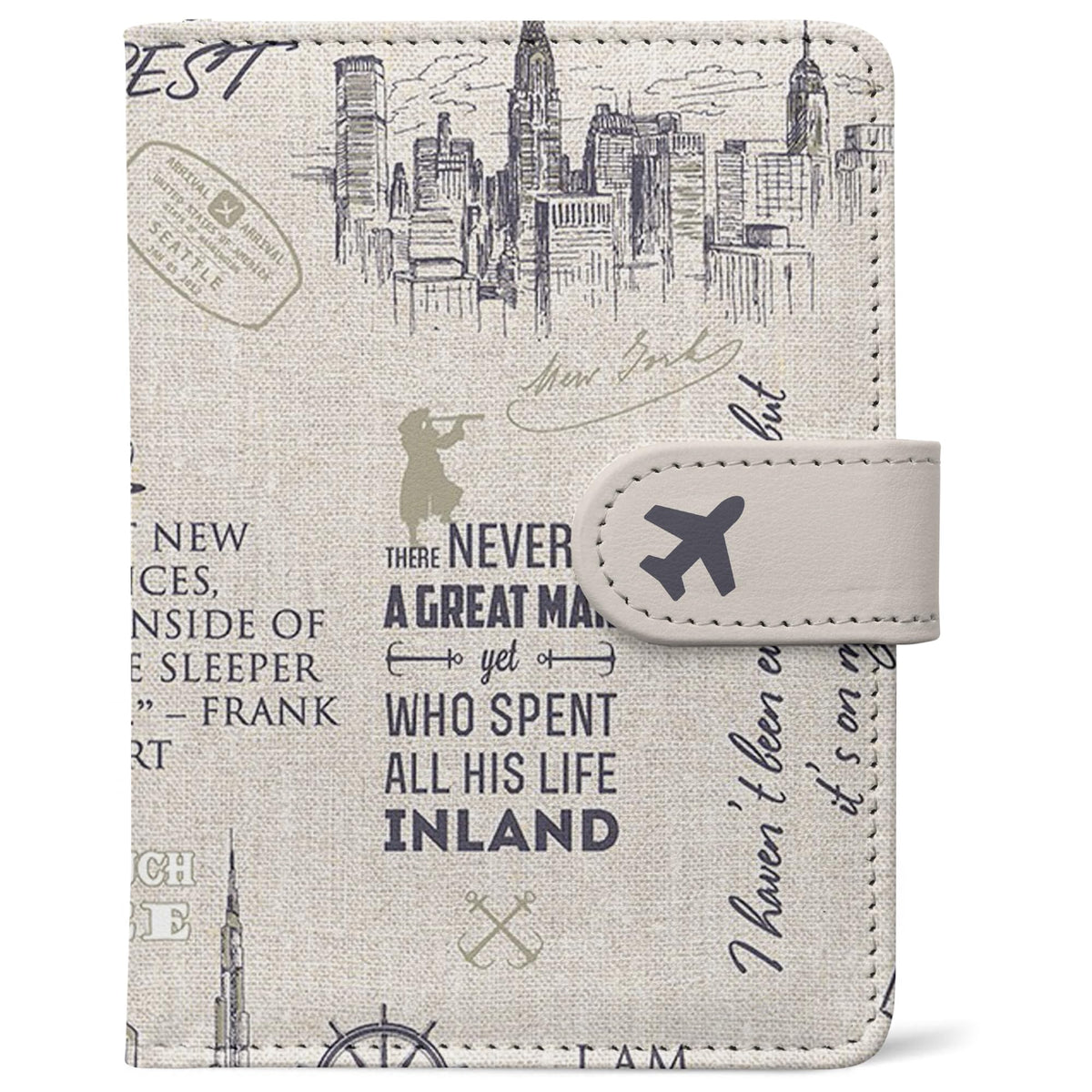 Passport Holder, Cute Travel Wallet Cover with RFID Blocking,Strawberry