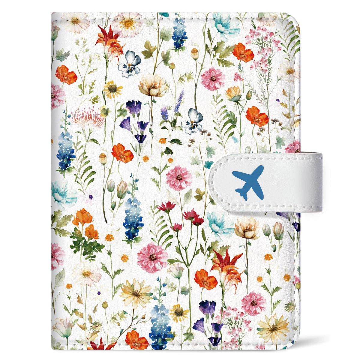 Passport Holder for Travel, RFID Blocking Wallet with Magnetic Closure