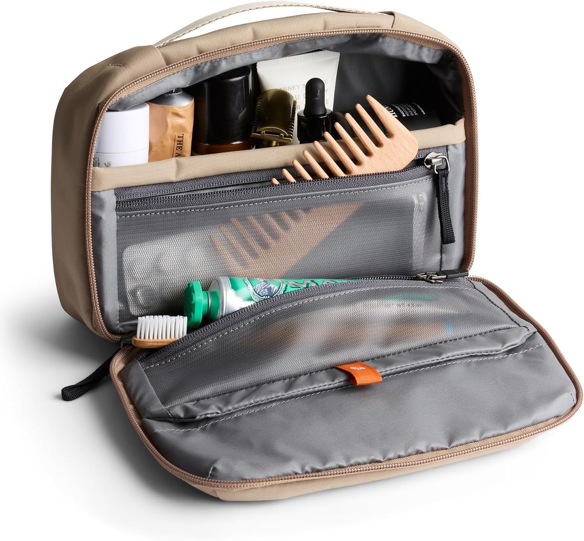 Bellroy Hanging Toiletry Kit 3L, Travel Toiletry Bag - Stone