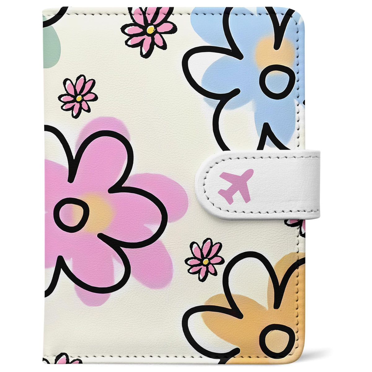 Passport Holder, Cute Travel Wallet Cover with RFID Blocking,Strawberry