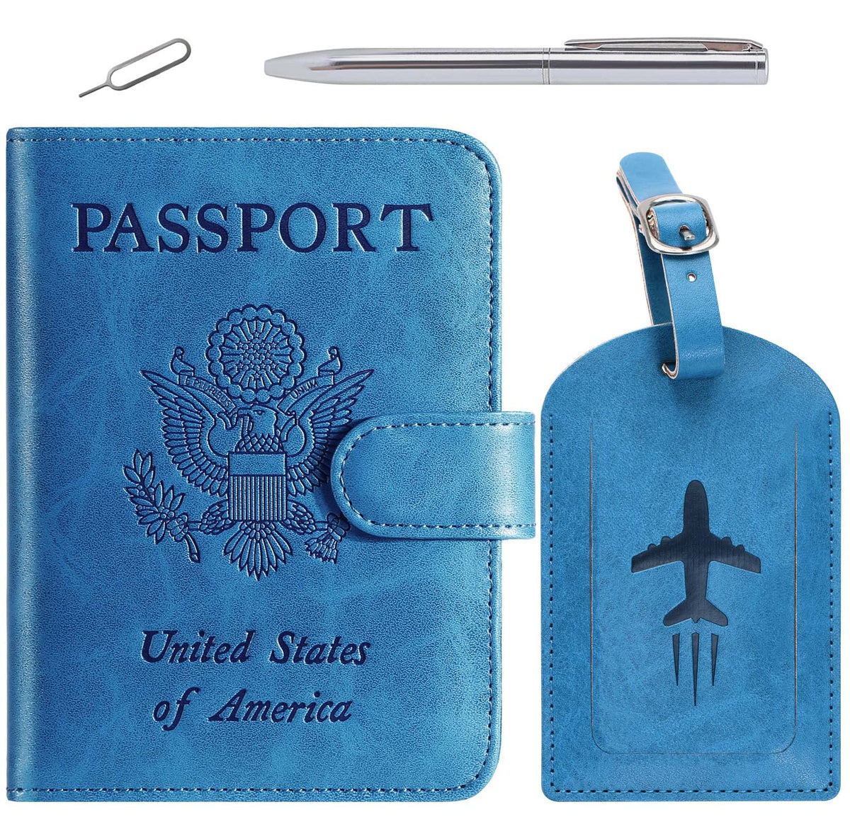 Passport Holder Cover Wallet RFID Blocking, Travel Essentials