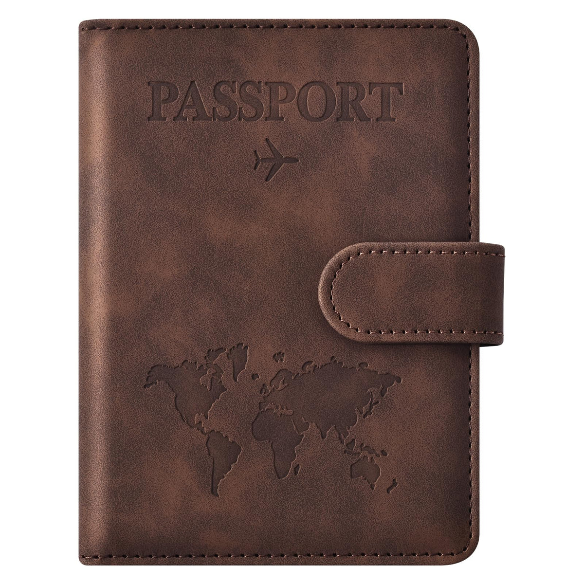 Eoehro Passport Holder for Travel Essentials, Passport Wallet Cover Case for Travel Must Haves Accessories,Passport Book Holders for Women and Men(dark blue)