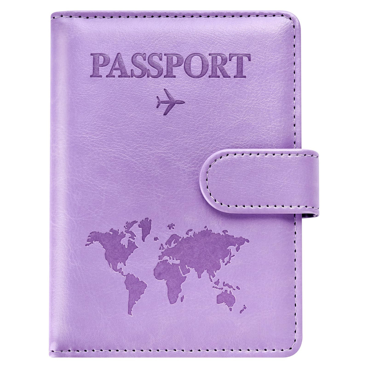 Eoehro Passport Holder for Travel Essentials, Passport Wallet Cover Case for Travel Must Haves Accessories,Passport Book Holders for Women and Men(red)