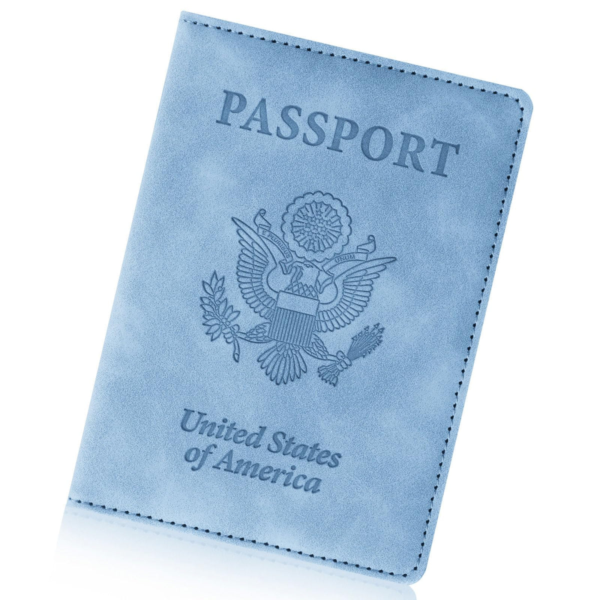 Passport Holder for Travel Essentials, RFID Blocking Passport Cover Wallet Card Case for Women and Men, PU Leather, Black