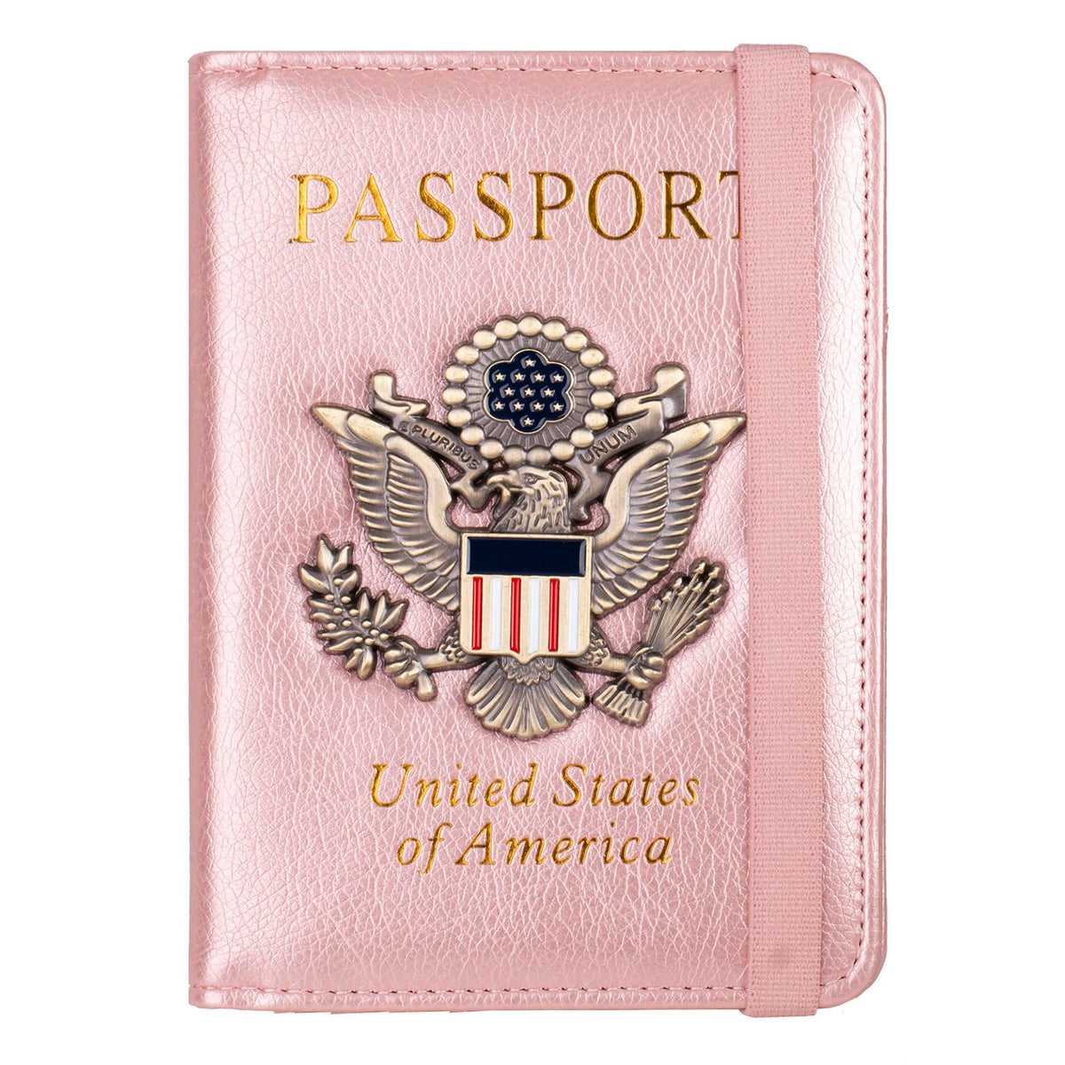 TOURSUIT RFID Blocking Passport Holder, Leather Travel Wallet, Dark Blue