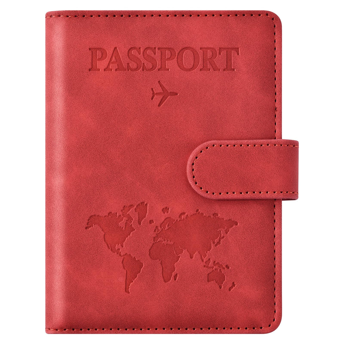 Eoehro Passport Holder for Travel Essentials, Passport Wallet Cover Case for Travel Must Haves Accessories,Passport Book Holders for Women and Men(dark blue)