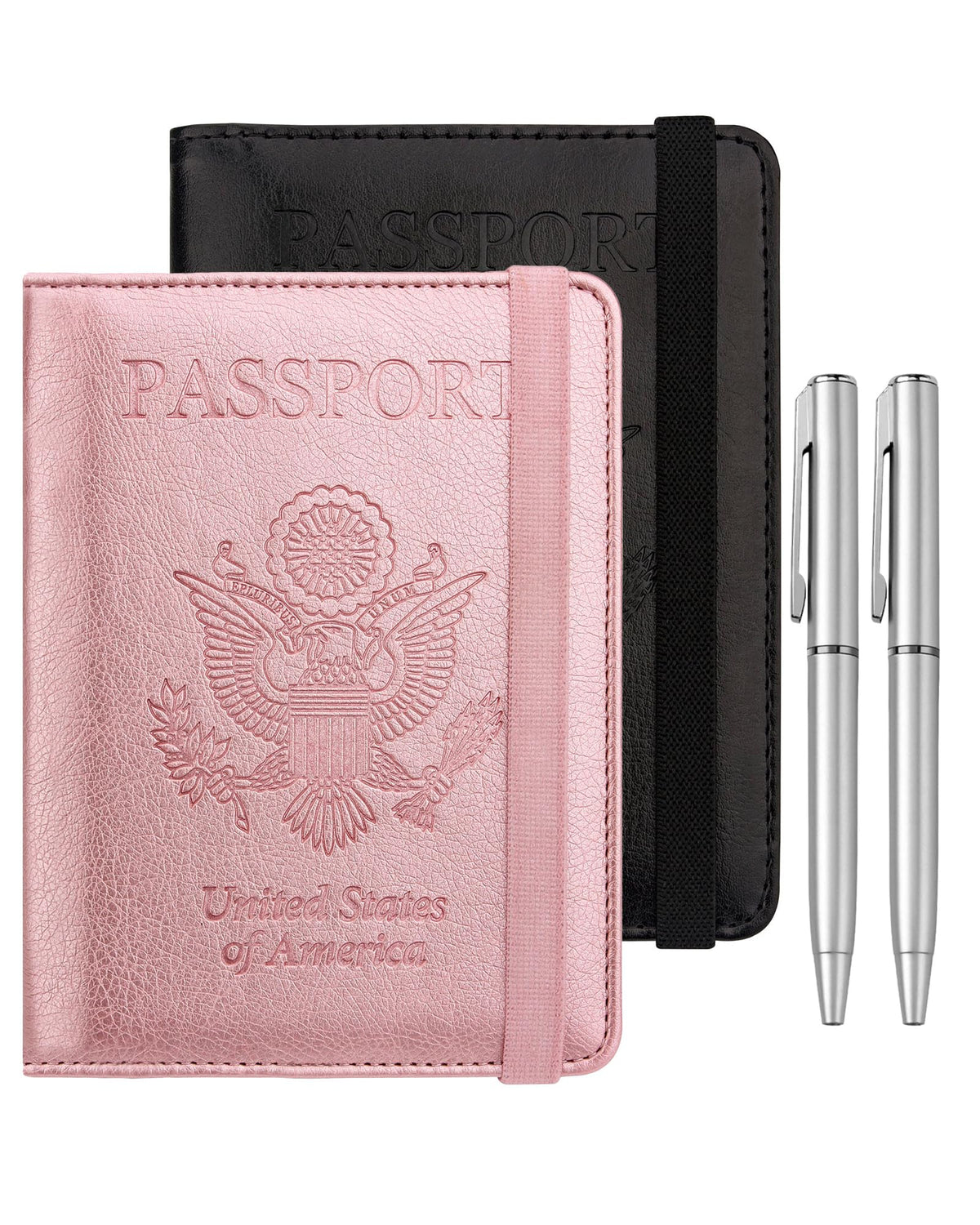 WALNEW Passport Holder for Travel, RFID Blocking Passport Wallet & Cover