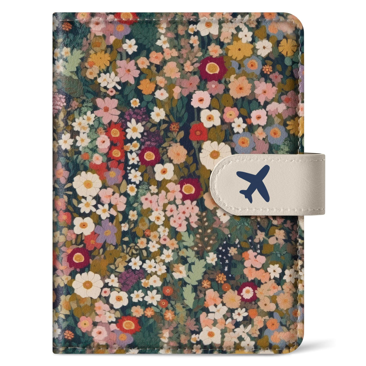 Passport Holder for Travel, RFID Blocking Wallet with Magnetic Closure