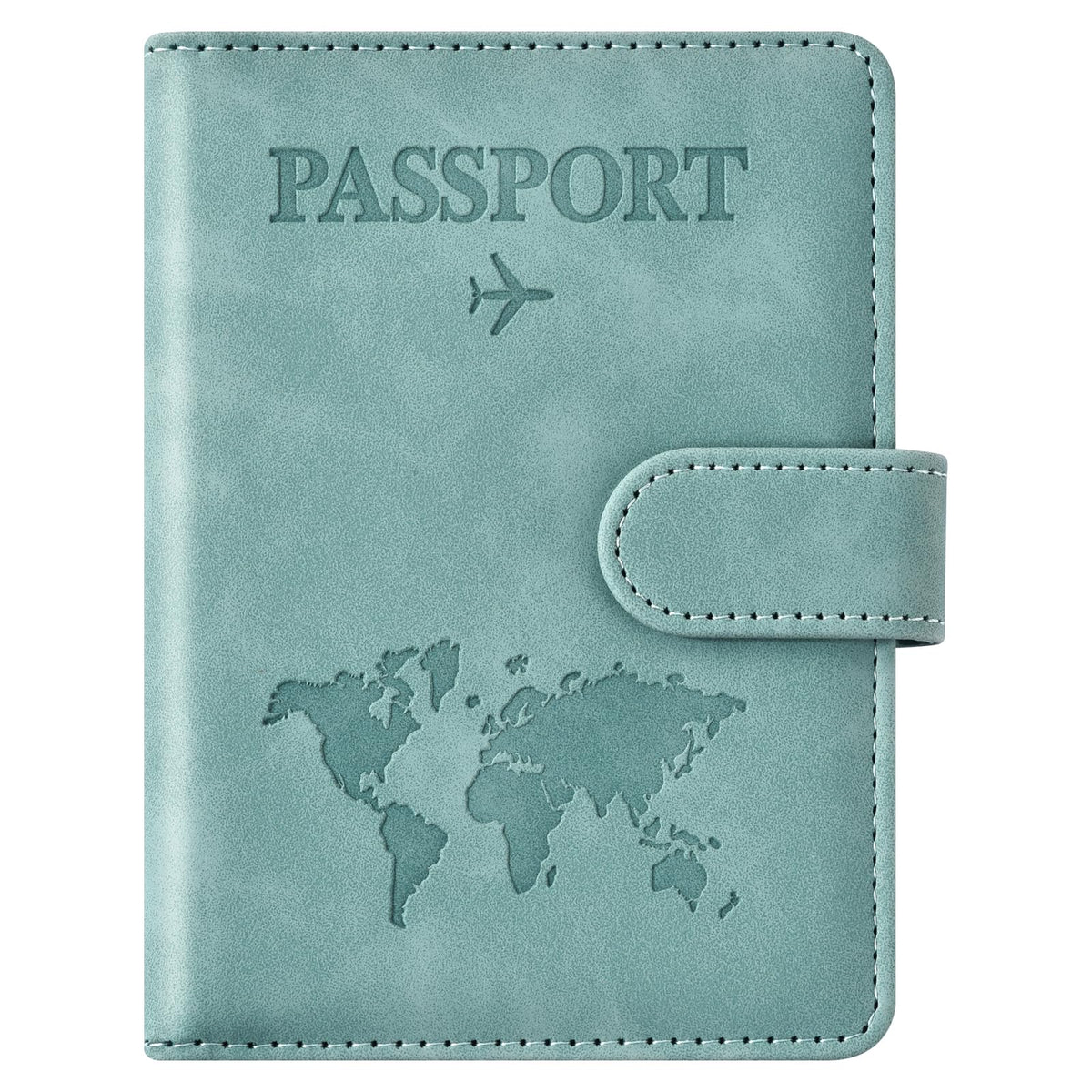 Eoehro Passport Holder for Travel Essentials, Passport Wallet Cover Case for Travel Must Haves Accessories,Passport Book Holders for Women and Men(dark blue)