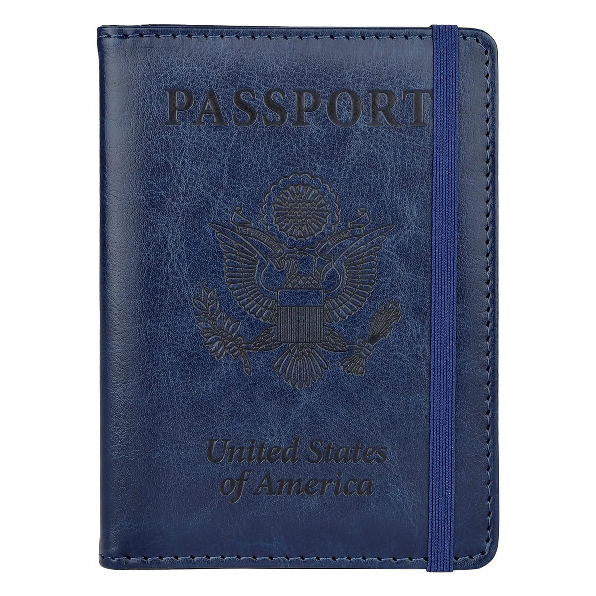 Passport Holder for Travel, Leather Passport Cover Wallet Case RFID Blocking Passport Book Holders for Travel Women Men Family Travels Must Haves Essentials, Purple