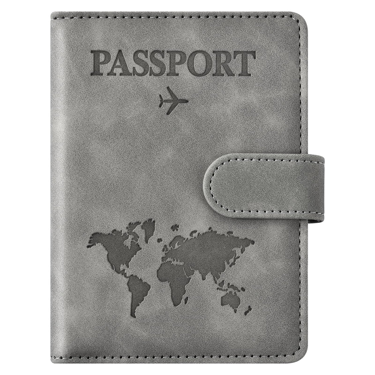 Eoehro Passport Holder for Travel Essentials, Passport Wallet Cover Case for Travel Must Haves Accessories,Passport Book Holders for Women and Men(Light Purple)